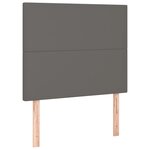 vidaXL Cadre de lit avec tête de lit Gris 100x200 cm Similicuir