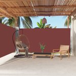 vidaXL Auvent latéral rétractable Marron 180x600 cm