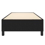vidaXL Cadre de lit Noir 100x200 cm Tissu
