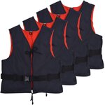 vidaXL Aide à la flottabilité 4 Pièces 50 N 30-50 kg Bleu marine