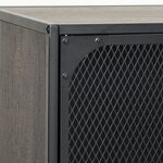 vidaXL Armoires de rangement 2 Pièces Gris 72x36x82 cm Métal et MDF