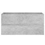 vidaXL Armoire d'évier et lavabo intégré Gris béton Bois d'ingénierie