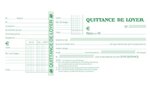 carnet de 50 feuilles de Quittance de loyer 101x165mm EXACOMPTA