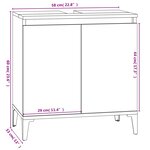 vidaXL Ensemble de meubles de salle de bain 3 Pièces Chêne marron