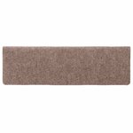 vidaXL Tapis de marches d'escalier 5 Pièces Marron 65x21x4 cm Aiguilleté