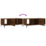 vidaXL Table basse chêne marron 102x50x40 cm bois d'ingénierie
