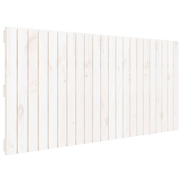 vidaXL Tête de lit murale Blanc 140x3x60 cm Bois massif de pin