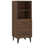 vidaXL Buffet Chêne marron 34 5x34x90 cm Bois d'ingénierie