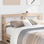 vidaXL Tête de lit avec étagères 120 cm bois massif de pin