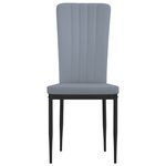 vidaXL Chaises à manger lot de 4 Gris clair Velours