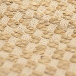 Tapis en toile de jute avec franges 120x170 cm
