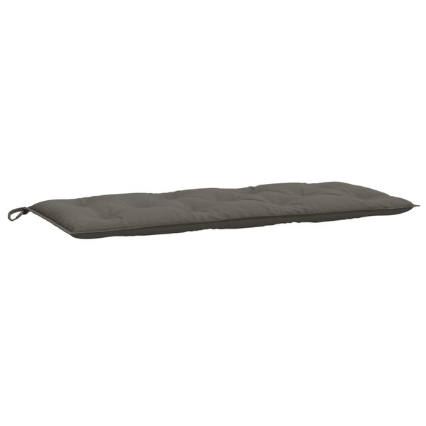 vidaXL Coussin de banc de jardin gris foncé mélangé 120x50x7 cm tissu