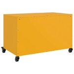 vidaXL Meuble TV jaune moutarde 68x39x43 5 cm acier laminé à froid