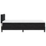 Lit à ressort vidaXL avec matelas et LED Noir 100x200 cm Velours