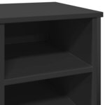vidaXL Armoire à chaussures noir 90x38x61 5 cm bois d'ingénierie