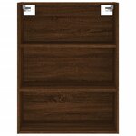 vidaXL Buffet haut Chêne marron 69 5x34x180 cm Bois d'ingénierie