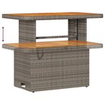 Ensemble Sofa de Jardin vidaXL 12 Pièces avec Coussins Gris Rotin Poly Acacia