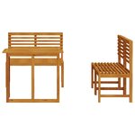 Ensemble de jardin 4 pièces en acacia