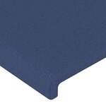vidaXL Tête de lit à LED Bleu 93x16x78/88 cm Tissu