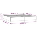 vidaXL Cadre de lit sans matelas vert 200x200 cm tissu