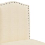 vidaXL Chaises de bar lot de 2 bois massif d'hévéa et tissu