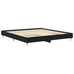 vidaXL Cadre de Lit Chêne Noir 180x200 cm Bois Ingénierie