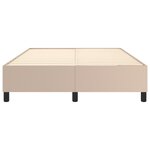 vidaXL Cadre de lit sans matelas cappuccino 140x190 cm similicuir