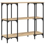 vidaXL Table console chêne sonoma 102x35x90 cm bois d'ingénierie
