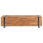 vidaXL Meuble TV 110x30x32 5 cm Bois de teck massif