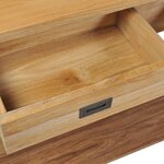 vidaXL Table console teck massif 120x30x80 cm