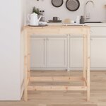 vidaXL Table de bar 100x50x110 cm bois massif de pin
