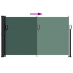 vidaXL Auvent latéral rétractable vert foncé 120x500 cm