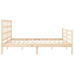 vidaXL Cadre de lit sans matelas 200x200 cm bois massif