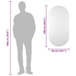 vidaXL Miroir 100x50 cm Verre