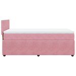 vidaXL Sommier à lattes de lit et matelas Rose 80x200 cm Velours