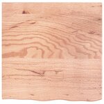 vidaXL Étagère de vasque murale acier et bois de chêne massif
