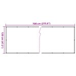 vidaXL Écran d'intimité de balcon blanc 700x120 cm PVC