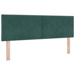 Lit Box Spring vidaXL avec Matelas Vert Foncé 160x200 cm Velours