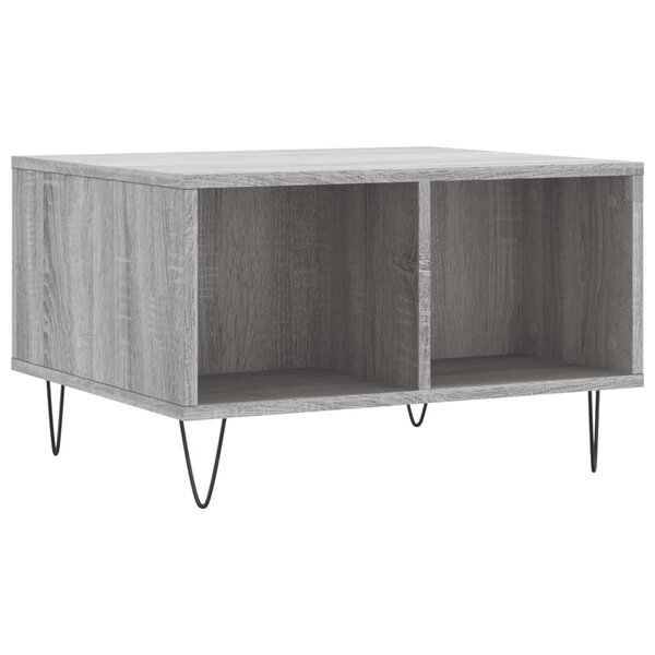 vidaXL Table basse Sonoma gris 60x50x36 5 cm Bois d'ingénierie