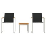 vidaXL Chaises de salle à manger 2 Pièces Gris 60x56x85 cm Bois massif d'acacia