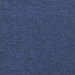 vidaXL Cadre de lit avec tête de lit sans matelas bleu 80x200 cm tissu