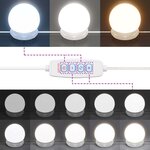 vidaXL Coiffeuse avec lumières LED chêne fumé 90x42x132 5 cm