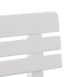 vidaXL Banc de jardin blanc 110x52x71 cm polypropylène