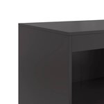 vidaXL Buffet noir 67x39x107 cm acier