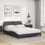 vidaXL Cadre de lit sans matelas gris 120x200 cm similicuir
