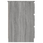 vidaXL Bureau Sonoma gris 140x50x77 cm Bois d'ingénierie