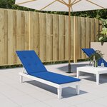 vidaXL Coussin de chaise de terrasse bleu royal (75+105)x50x4 cm