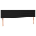 vidaXL Sommier à lattes de lit matelas et LED noir 120x190 cm tissu