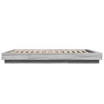 vidaXL Cadre de lit sans matelas sonoma gris 120x200 cm