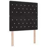 vidaXL Cadre de lit noir 100x200 cm Velours